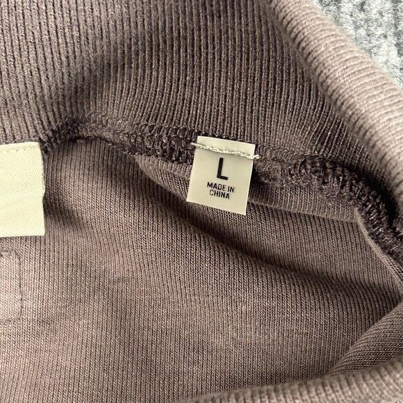 Fear of God Essentials Shirt Mens Large Logo Terry Polo Brown Streetwear Casual - Picture 3 of 10